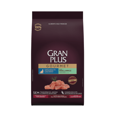 Gran Plus Gato Gourmet - Adulto Castrado Pavo y Arroz 3 kg1