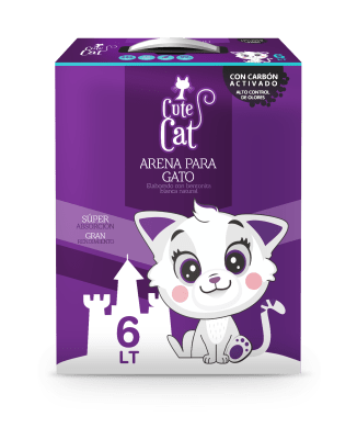 Cute Cat -  6 kg con Carbón Activado (Caja)1