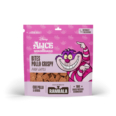 Rambala Treats Disney Bites Pollo Crispy para Gatos 100gr1