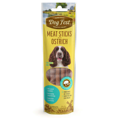 Dog Fest Meat Sticks Adult Ostrich 45 gr1
