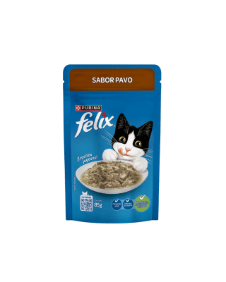 Felix Pouch Classic con sabor Pavo 85 gr1