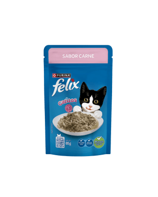 Felix Pouch Classic Gatitos con sabor carne 85 gr.1