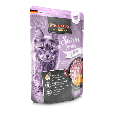 Leonardo Húmedo - POUCH SENIOR PURO POLLO 85 GR1