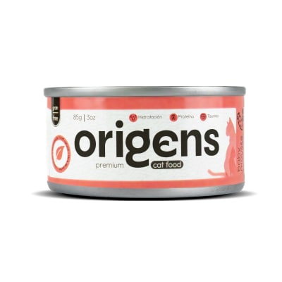 Origens Lata Gato Mousse de Pollo, Atún y Zanahorias - BABY1
