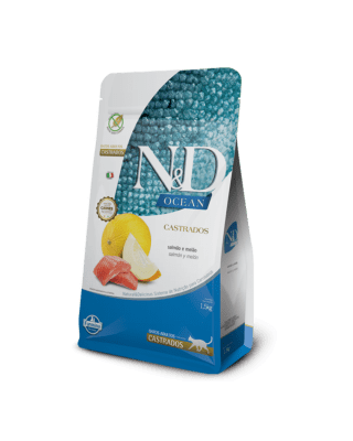 N&D FELINE ADULTO CASTRADO OCEAN SALMON Y MELON 7.5KG1
