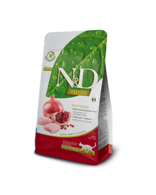 N&D FELINE ADULTO CASTRADO POLLO Y GRANADA 7.5 KG1
