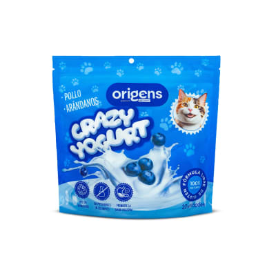 Origens Snacks Gato Crazy Yogurt Pollo y Arándanos 20und1
