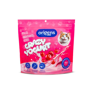 Origens Snacks Gato Crazy Yogurt Pollo y Arándanos Rojos 20und1