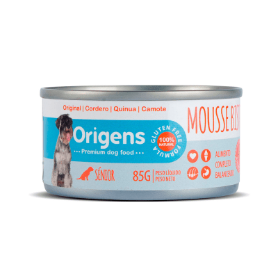 Origens lata Perro Mousse Bistro Senior 85gr - Cordero, Quinua y Camote1
