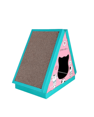 CL  PUPPY Rascador Modelo Casa Triangular1