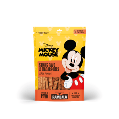 Rambala Treats Disney Sticks Pavo & Macarrones para Perros 100gr1