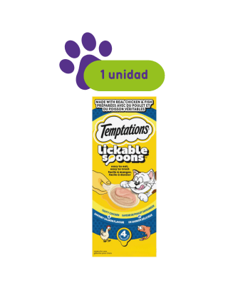 Temptations Lickable spoon Chicken & Salmon 10 gr1
