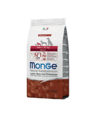 Monge Canine - ADULTO MINI CORDERO, ARROZ Y PAPA 2.5 KG