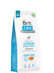 Brit Care Dog GF - Junior Large Breed Salmon & Potato 12 kg
