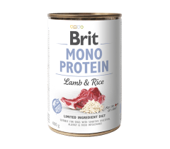 Brit Care Dog Lata Mono Protein - Cordero y arroz 400 gr