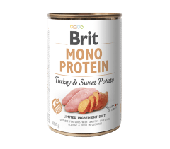 Brit Care Dog Lata Mono Protein - Pavo y Camote 400 gr