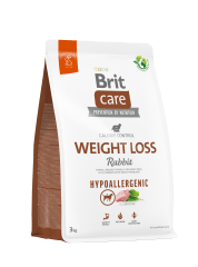 Brit Care Dog Hypoallergenic - Weight Loss Rabbit & Rice 3kg