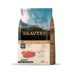 Bravery Dog - Adulto Large/Medium Breed Iberian Pork 4 Kg