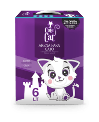 Cute Cat -  6 kg con Carbón Activado (Caja)
