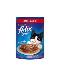 Felix Pouch Classic con sabor Carne 85 gr.