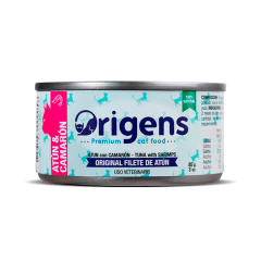Origens lata Atún y Camarón 85 Gr.