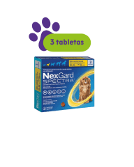 NEXGARD SPECTRA 3.6 - 7.5 kg (3 tabletas)