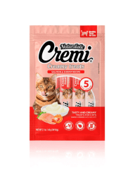 CREMI CREAMY TREATS SALMON WITH SHRIMP RECIPE (5 X 12 GR)