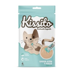Kissito Sabor atún y pollo 56gr (4 x 14 gr)