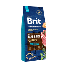 Brit Premium - Lamb & Rice Sensitive All Breeds 15 kg