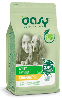 OASY DOG LIFESTAGE ADULT MEDIUM CHICKEN 12 KG.1