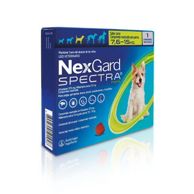 NEXGARD SPECTRA 7,6 - 15 KG. 1 COMPRIMIDO1