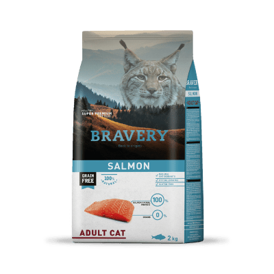 BRAVERY CAT ADULT SALMON 2 KG.1