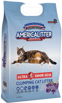 AMERICA LITTER ULTRA ODOR SEAL AROMA LAVANDA 15 KG.1
