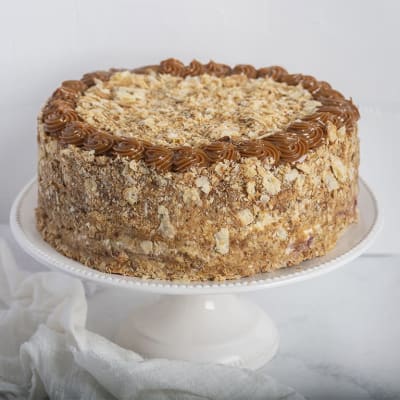 TORTA HOJA MANJAR FRAMBUESA