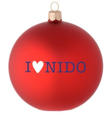 I love Nido Christmas Ball Ornament