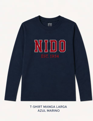 Blue Long Sleeve Tshirt Nido 1934