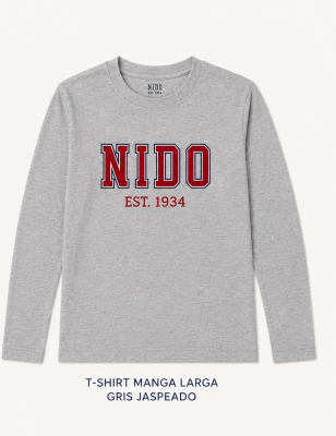 Grey Long Sleeve Tshirt Nido 1934