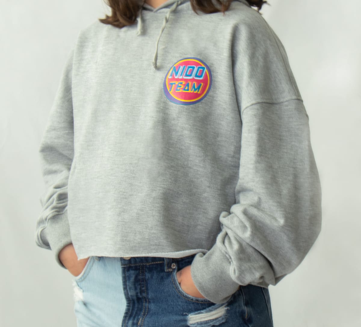 Team Nido Cropped Hoodie1