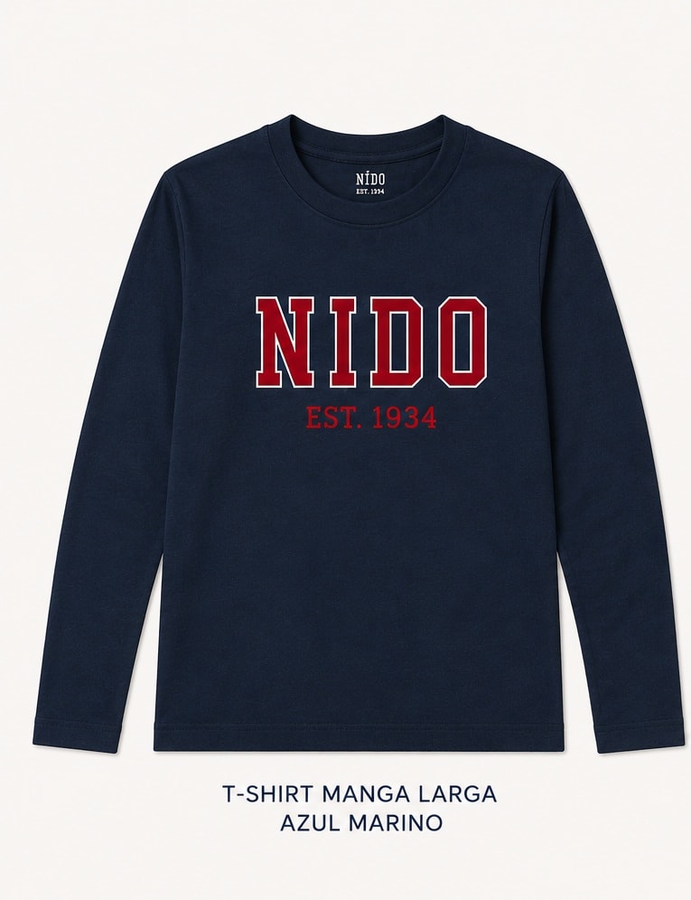 Blue Long Sleeve Tshirt Nido 19341