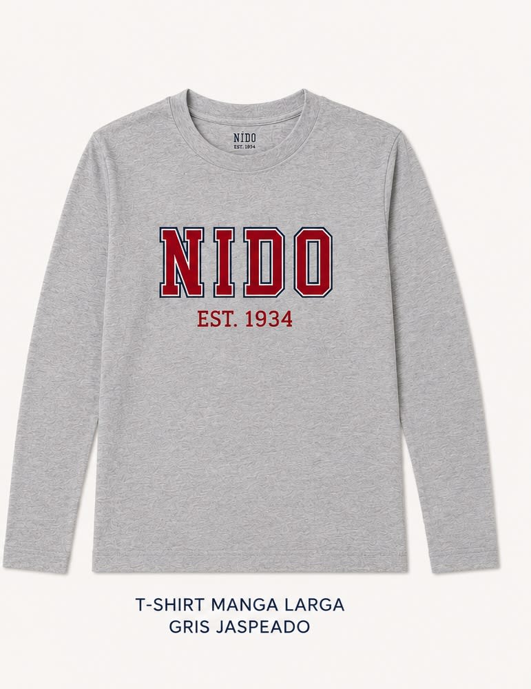 Grey Long Sleeve Tshirt Nido 19341