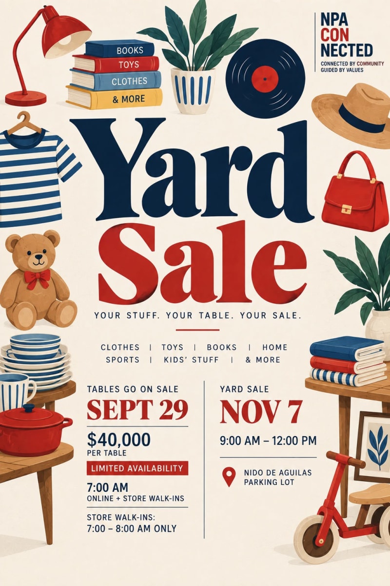 NPA Yard Sale – Table Reservation1