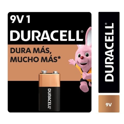 DURACELL BATERIA 9V 1 ALCALINA1