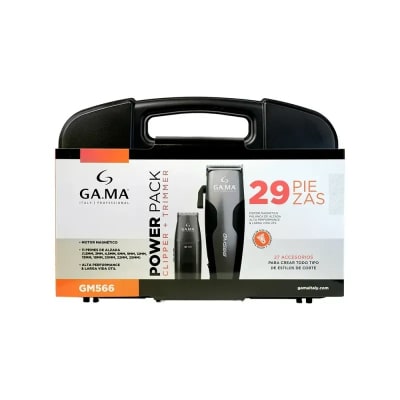 POWER PACK CLIPPER + TRIMMER GAMA GM566 29PIEZAS1