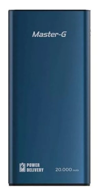 MASTER-G USB METALIC PORTABLE CHARGER 20000MAH 3A1