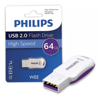 PHILIPS USB 2.0 FLASH DRIVE 64 GB HIGH SPEED WEE1