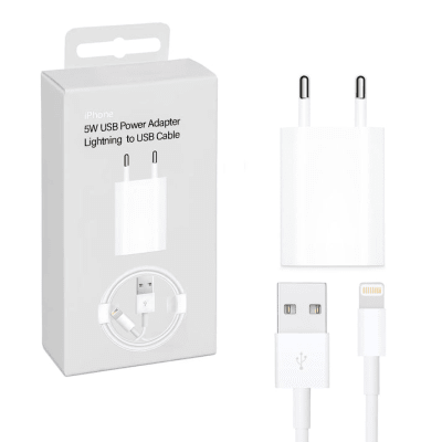 CARGADOR IPHONE 5W USB ALTERNATIVO LIGHTNING MD816ZM1