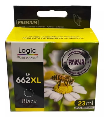 TINTA PREMIUM LOGIC 662XL BLACK 23ML1