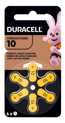 PILA AUDIFONO 10 DURACELL C/U1