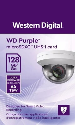 Memoria Western Digital Micro SD Purple 128 GB1