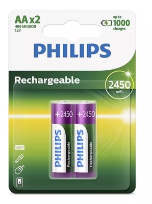 PILA AA X2 RECARGABLE PHILIPS1
